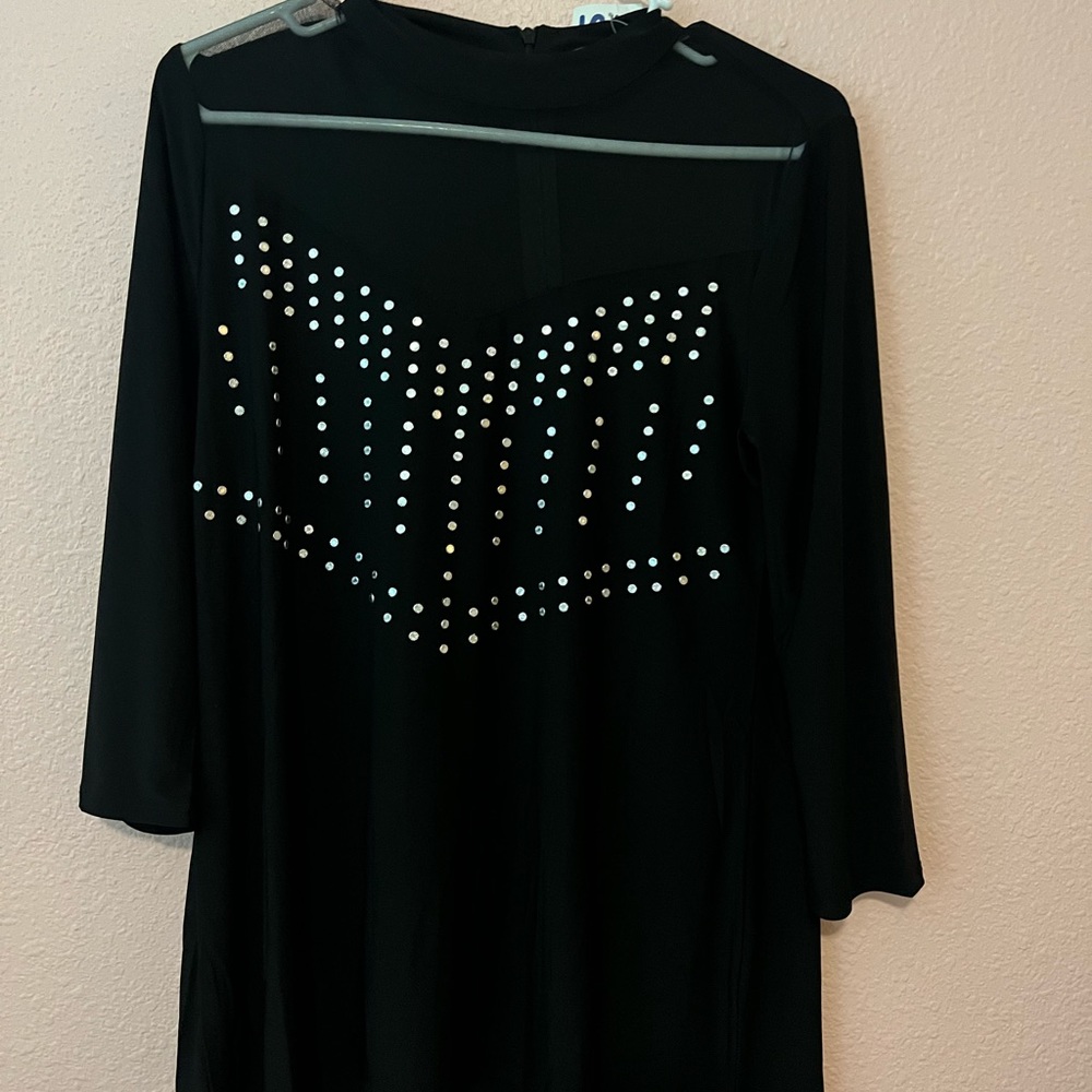 Bellini rhinestone sheer blouse size medium